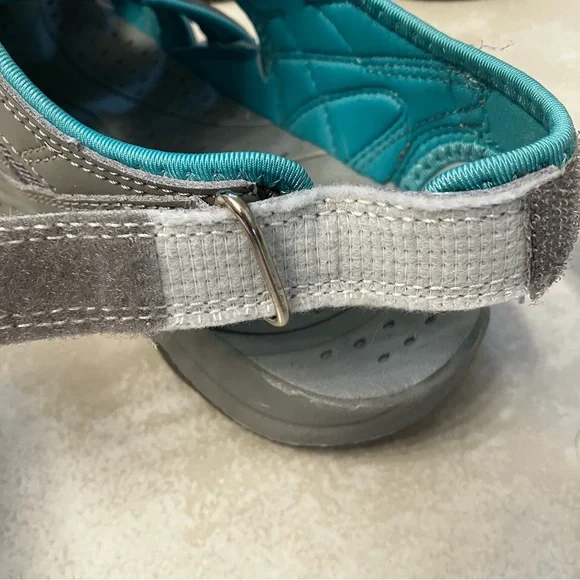 Eddie Bauer Trekking Shoe Teal/Gray Size 7 - Picture 8 of 10